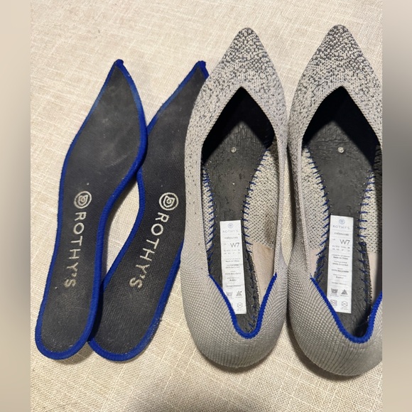 Rothy's The Point Flat Star Dust Size 7 - Picture 4 of 4